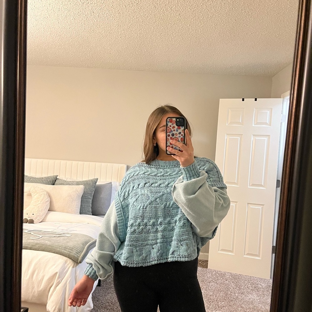 Free People Cropped Sweater